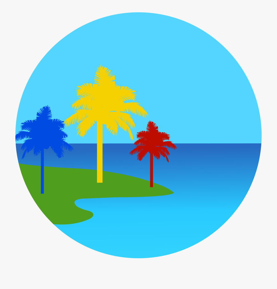Painted Trees Of Hawaii - Palm Tree, Transparent Clipart