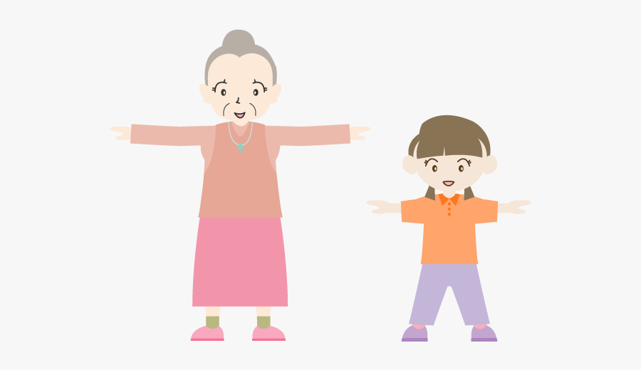 Old Man Exercise Cartoon Png, Transparent Clipart