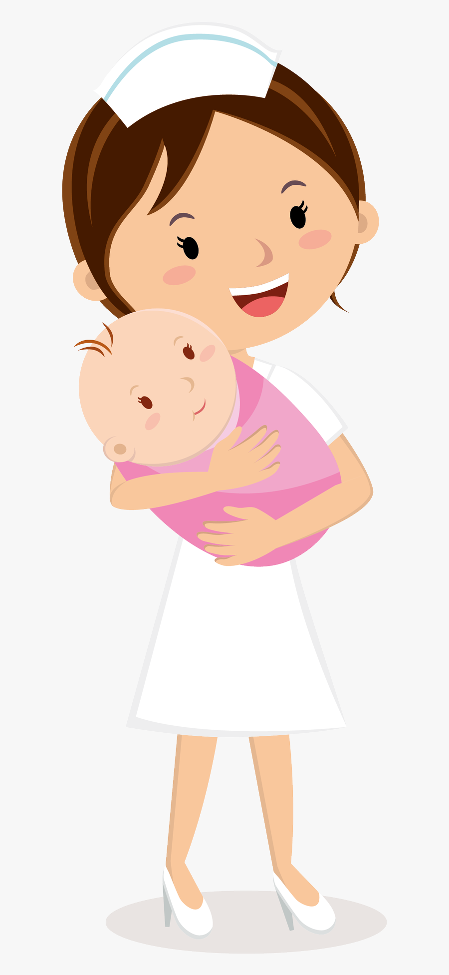 Nurse Clipart Midwife - Midwife Cartoon Png, Transparent Clipart