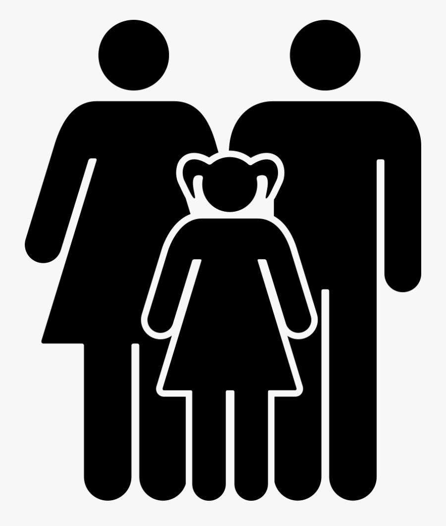 Transparent Father And Daughter Clipart - Mother Father Icon, Transparent Clipart