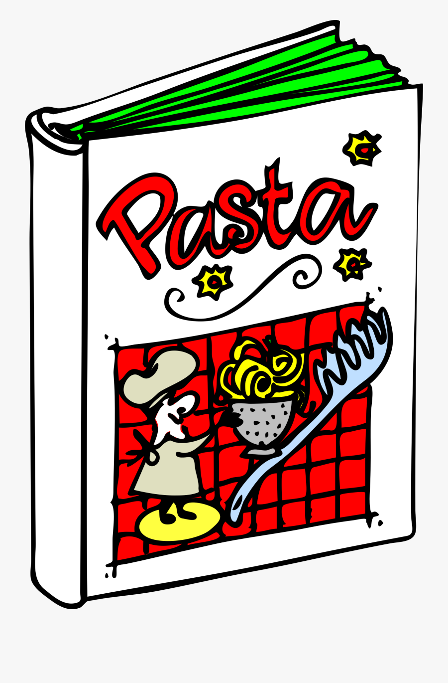 Pasta Cookbook Free Library - Italian Cooking Clip Art, Transparent Clipart