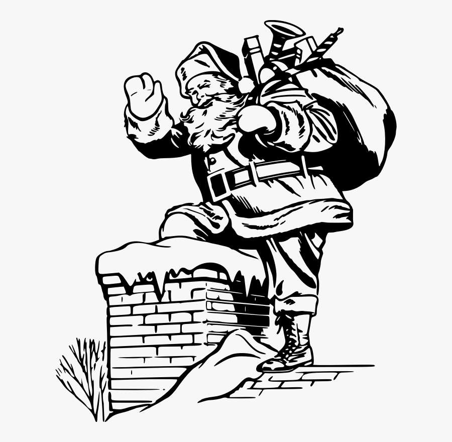 Human Behavior,art,joint - Christmas Drawing In Santa Claus, Transparent Clipart