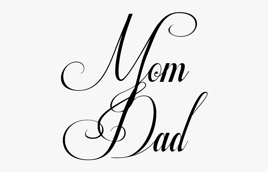 Dad Mother Father Pics Mom Child Clipart - Mom And Dad Writing, Transparent Clipart