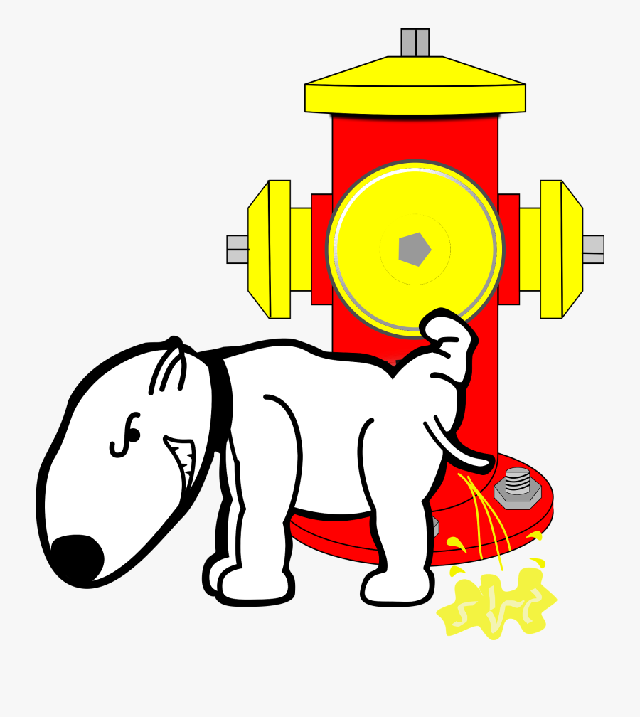 Human Behavior,art,area - Dog Peeing On A Fire Hydrant, Transparent Clipart