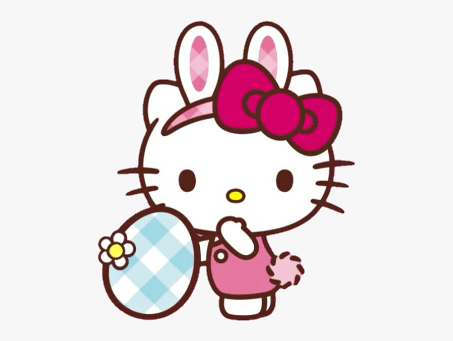 Spring Clipart Hello - Hello Kitty Face Cartoon, Transparent Clipart