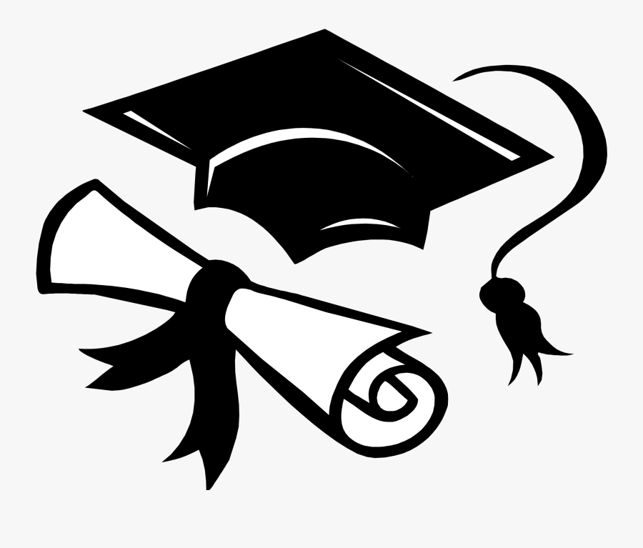 Cap Clipart Gown - Graduation Cap And Diploma Clipart, Transparent Clipart