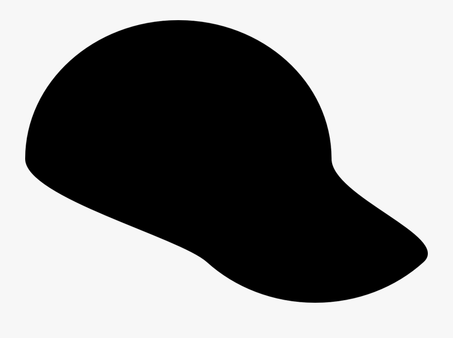 Simple Hat Silhouette - Baseball Cap Silhouette Free, Transparent Clipart