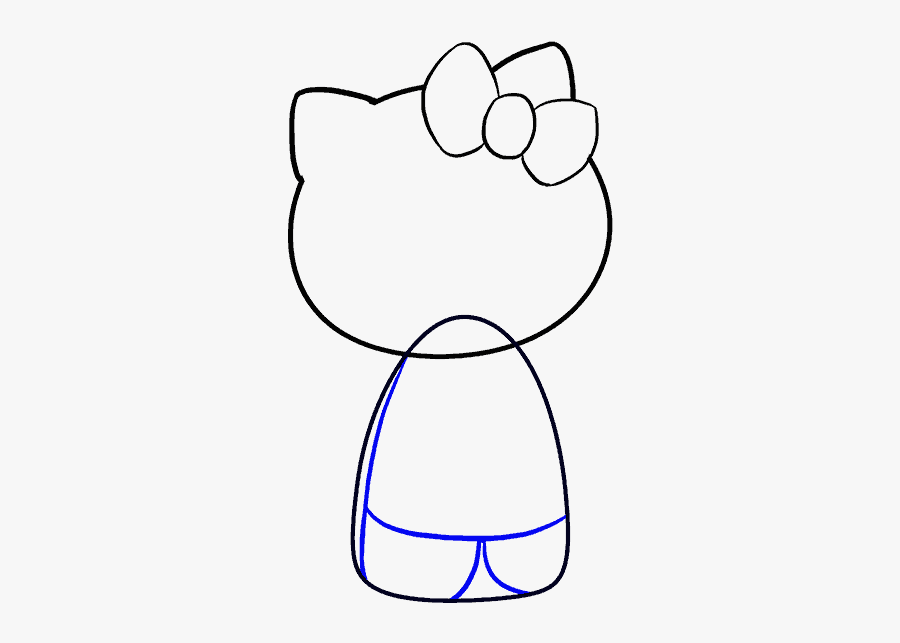How To Draw Hello Kitty - Line Art, Transparent Clipart