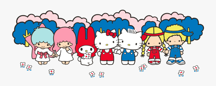 Twins Clipart Group Baby - Hello Kitty And Friends Transparent, Transparent Clipart