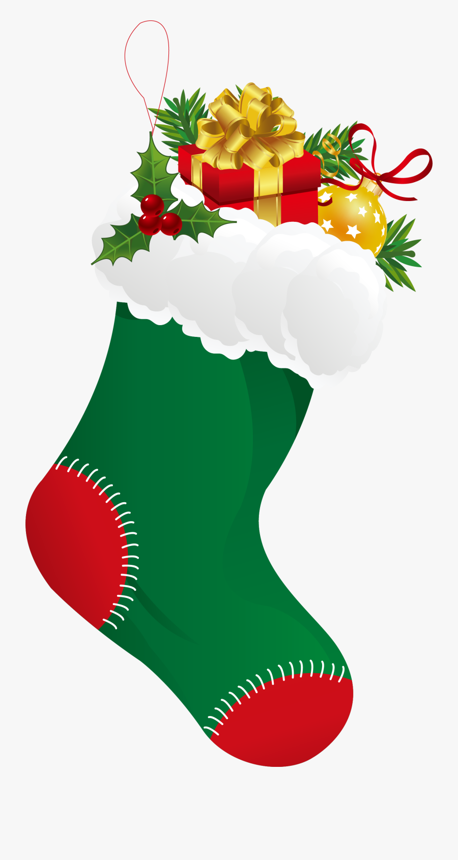 Christmas Stocking Sock Clip Art - Sock Clipart For Christmas, Transparent Clipart