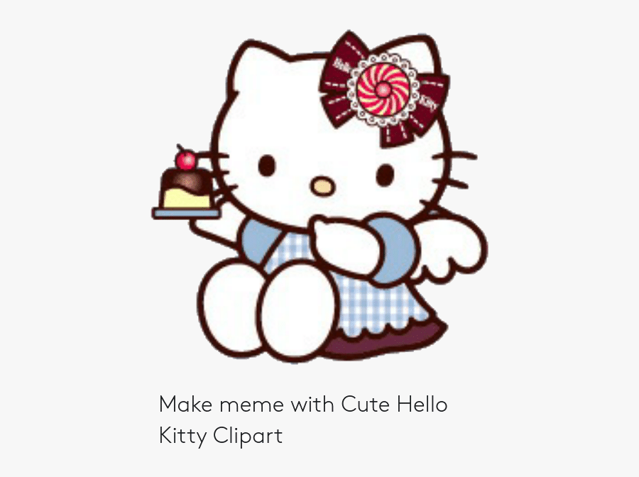 Hello Kitty Cute And Make With Clipart Transparent - Hello Kitty Face Outline, Transparent Clipart