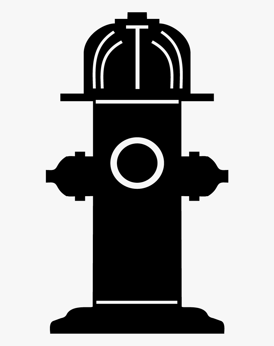 Simple Fire Hydrant Silhouette, Transparent Clipart