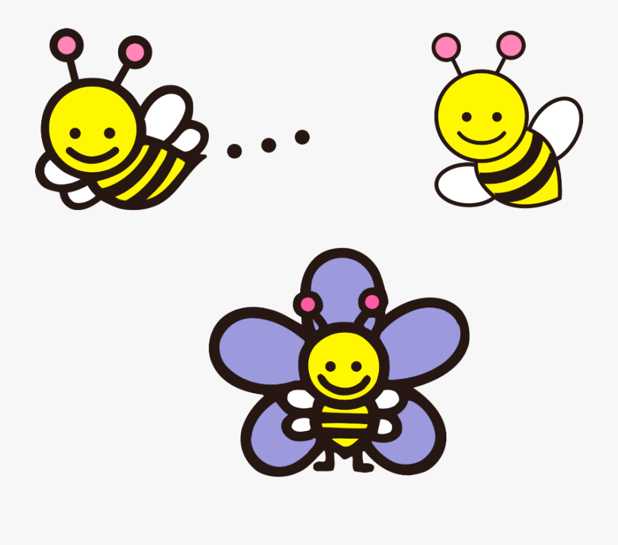 Transparent Cartoon Bee Png - Avejitas Animadas, Transparent Clipart