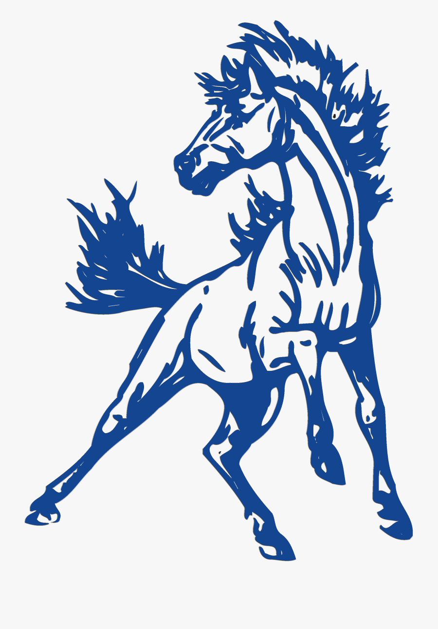 Stallion Clipart Mustang Logo - Cedar Cliff High School Logo, Transparent Clipart