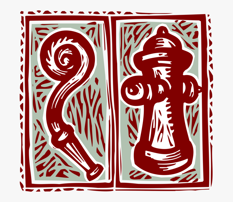 Vector Illustration Of Fire Hydrant And Hose Connect - Illustration, Transparent Clipart