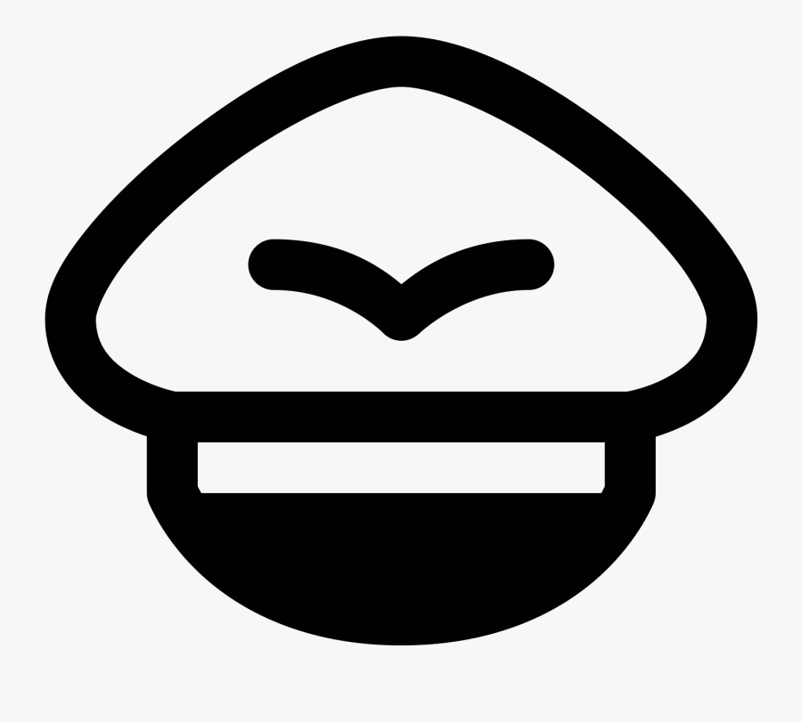 Air Pilot Hat Icon - Emblem, Transparent Clipart
