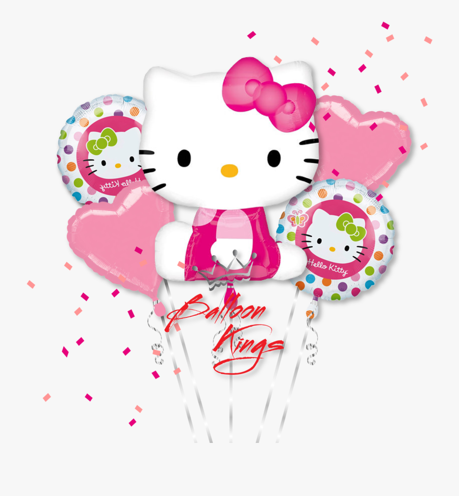 Hello Kitty Pink Bouquet - Hello Kitty Front And Back, Transparent Clipart