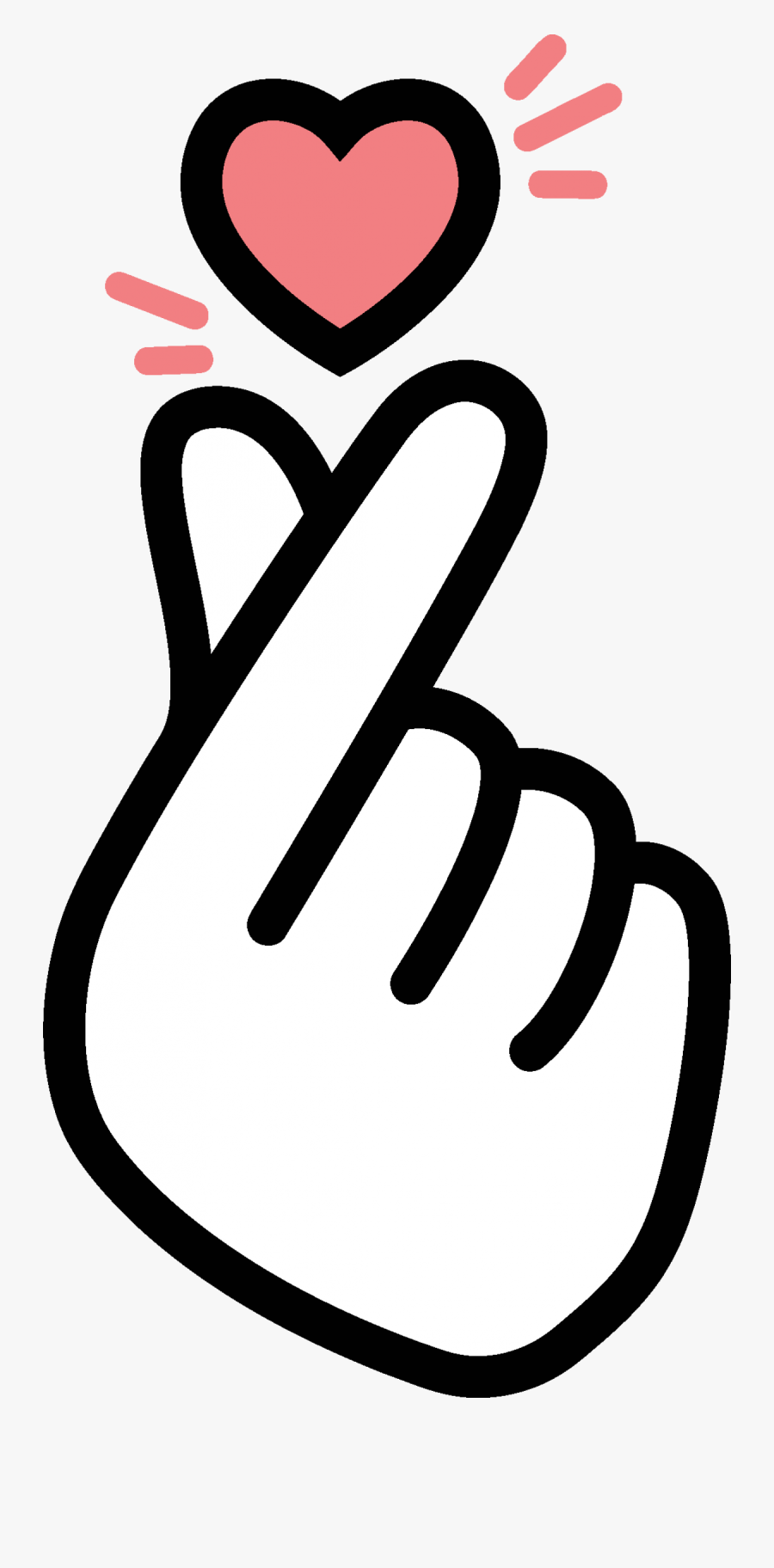 Korean Finger Heart Transparent Png Image Transparent Png Free | The ...