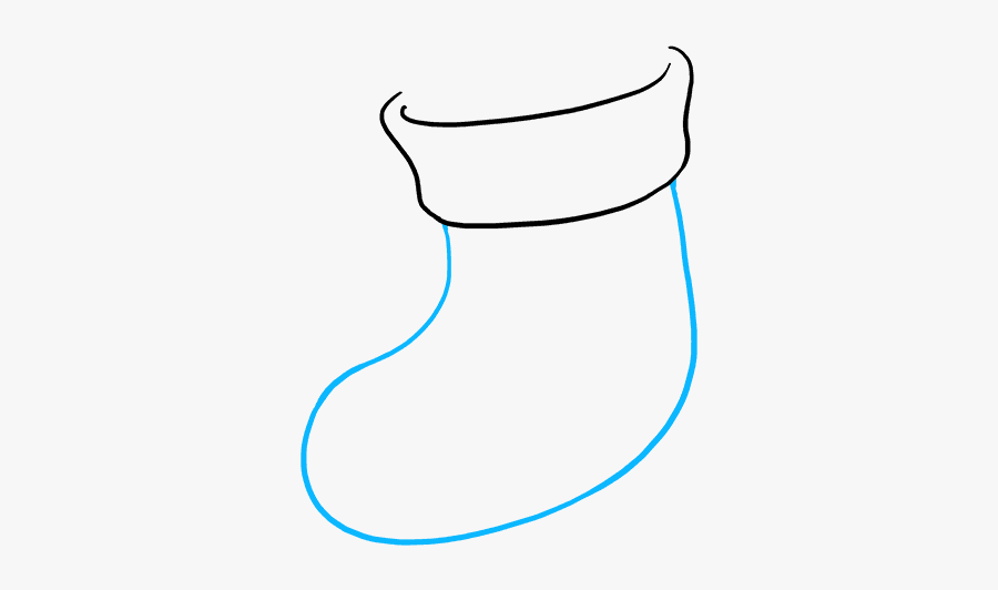 How To Draw A Christmas Stocking, Transparent Clipart