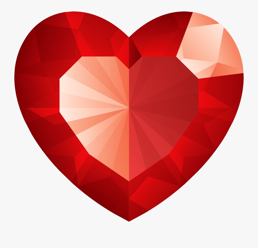 Diamond Heart Transparent Png - Heart Transparent Png, Transparent Clipart