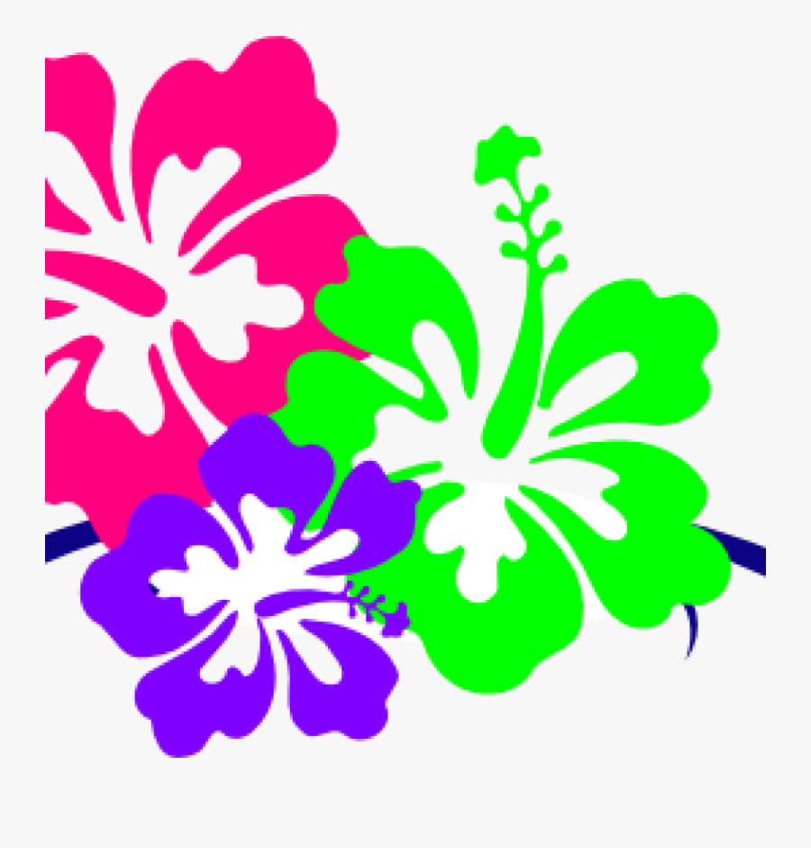 Hawaiian Flower Clipart Hawaiian Flower Clip Art Borders - Hibiscus Flowers Clip Art, Transparent Clipart