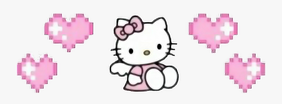 Transparent Hello Kitty Face Png - Cute Pixel Transparent Png, Transparent Clipart