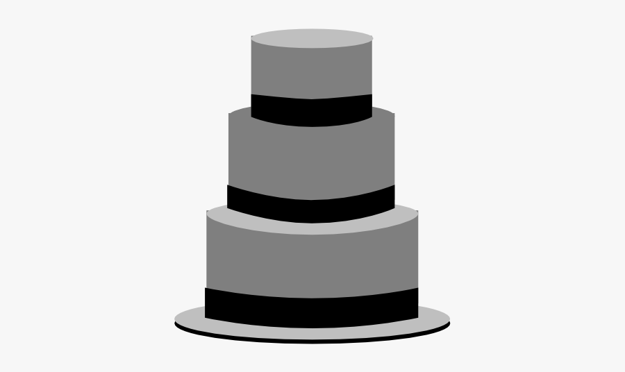 Wedding Cakes Clipart Black And White, Transparent Clipart