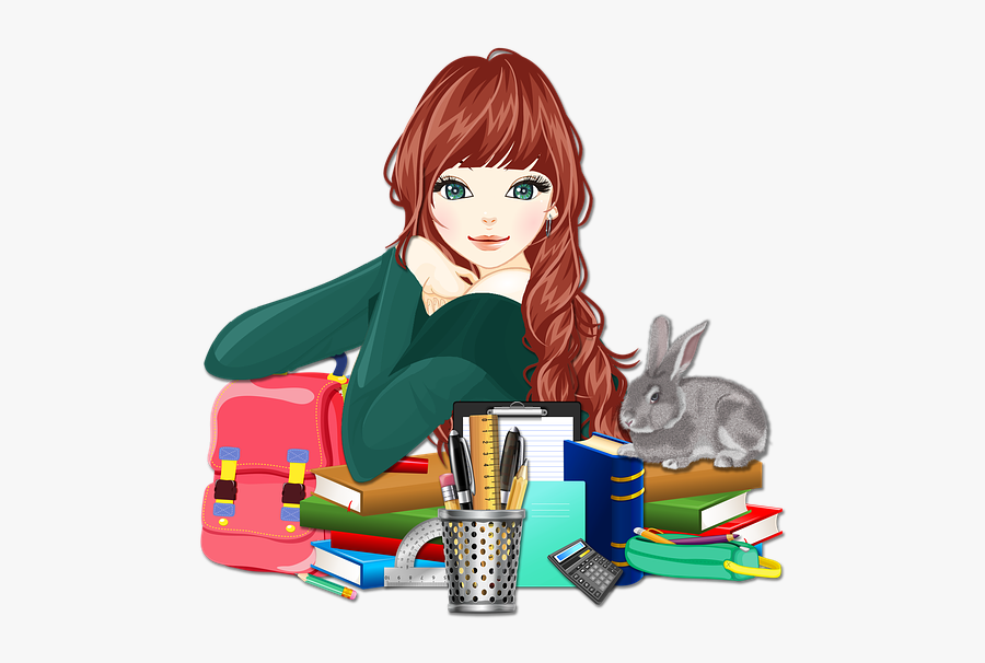 Girls School Clipart, Transparent Clipart