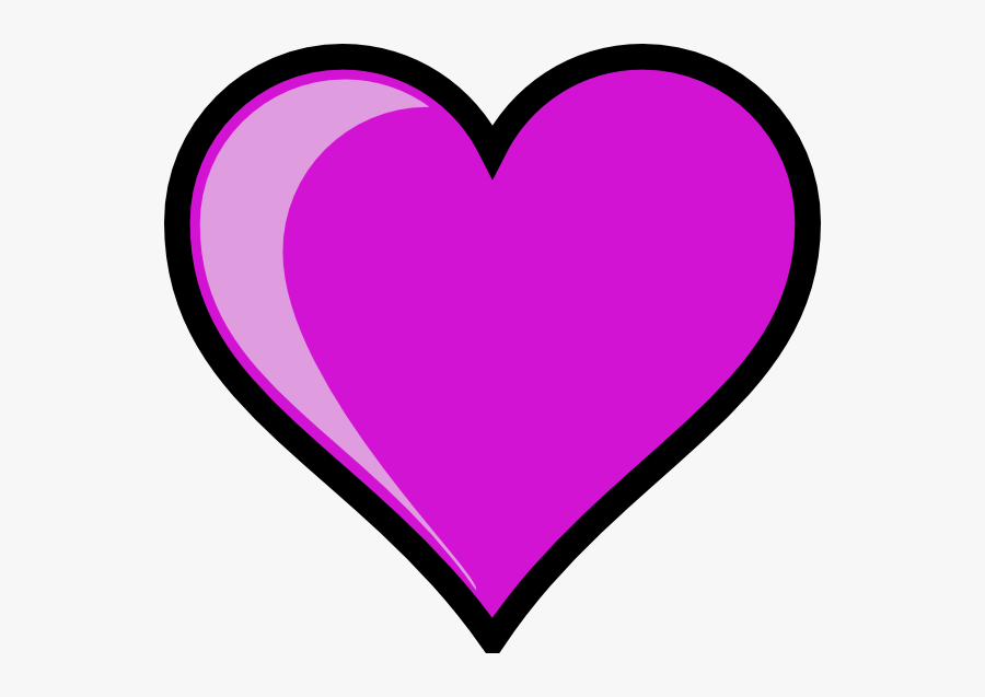 Transparent Background Heart Clipart - Purple Heart Clipart, Transparent Clipart