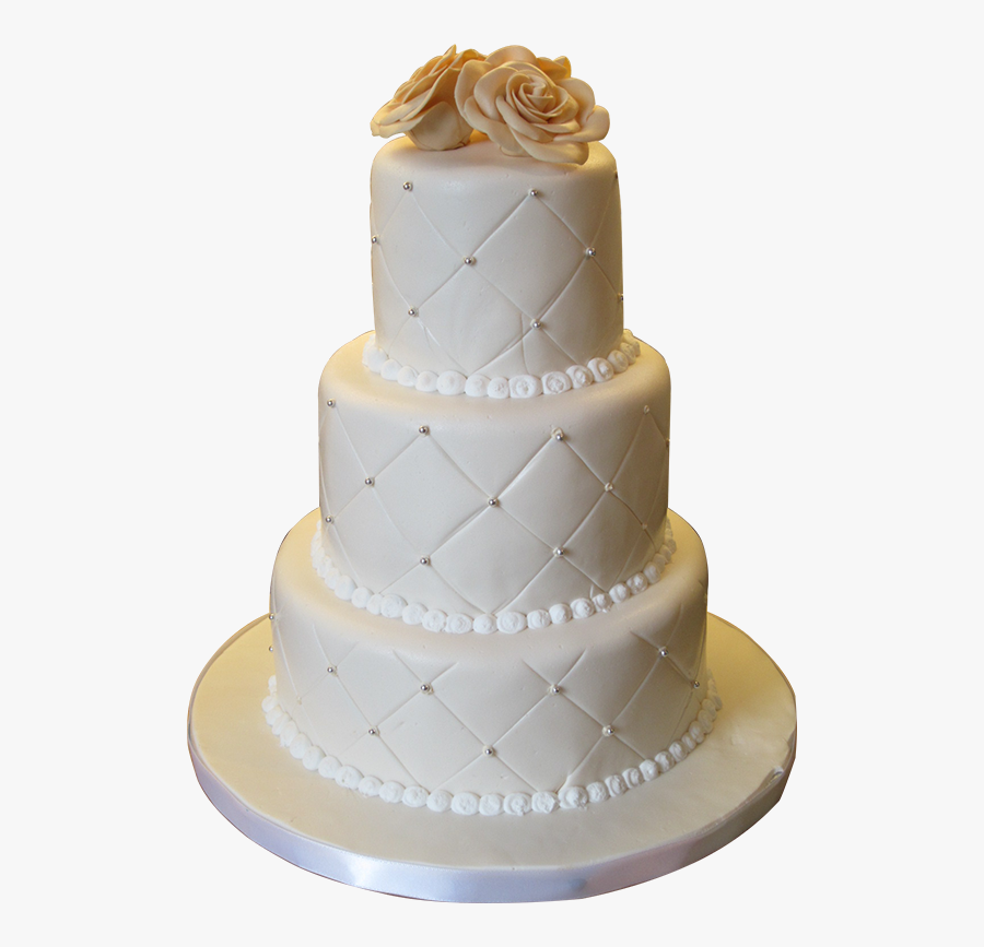 Wedding Cake Png - Quilted Cake With Pearls, Transparent Clipart