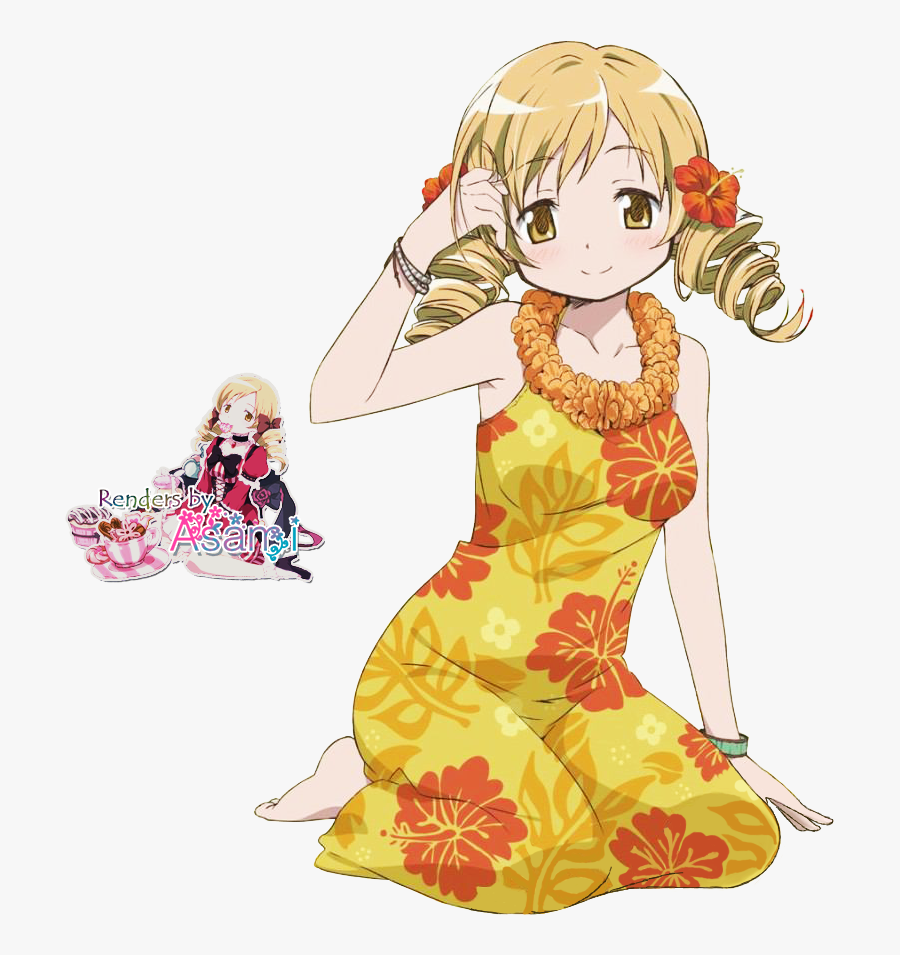 Madoka Magica Renders Hawaii - Madoka Magica Mami Dress, Transparent Clipart