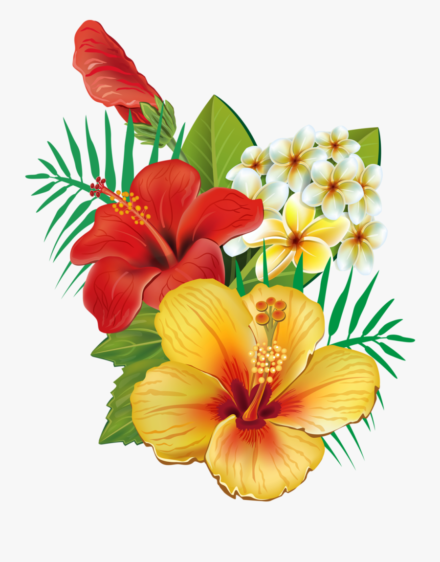 Png Pinterest Tattoo - Transparent Background Tropical Flowers Png, Transparent Clipart