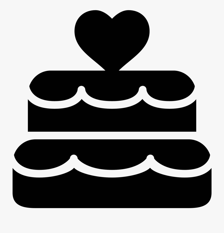 Wedding Cake Clipart Png Black And White Jpg Transparent - Black And White Wedding Cake Png, Transparent Clipart