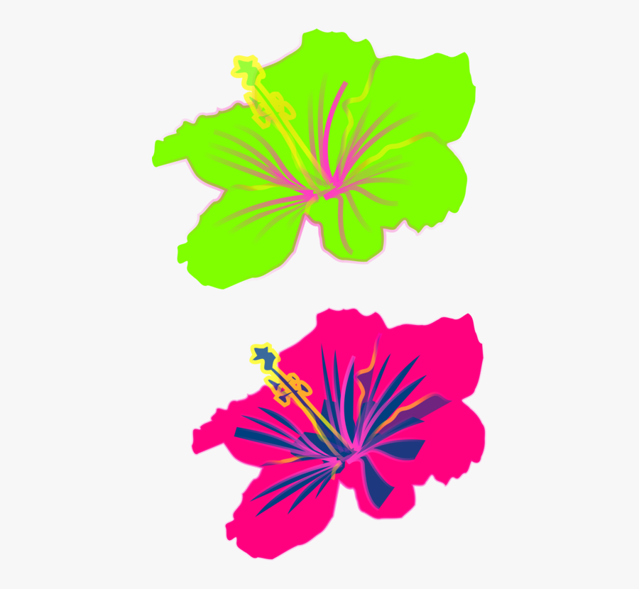 Hawaiian Cliparts Icon - Hibiscus Clip Art, Transparent Clipart