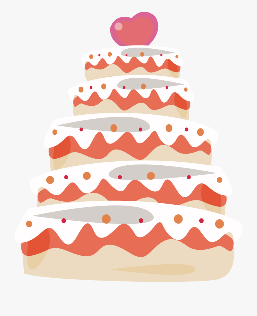 Wedding Cake Clipart Wedding In Love - Wedding Cake Vector Png, Transparent Clipart