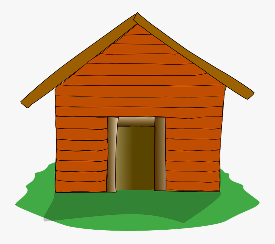 Camping - Cabin - Clipart - Three Little Pigs Brick House, Transparent Clipart