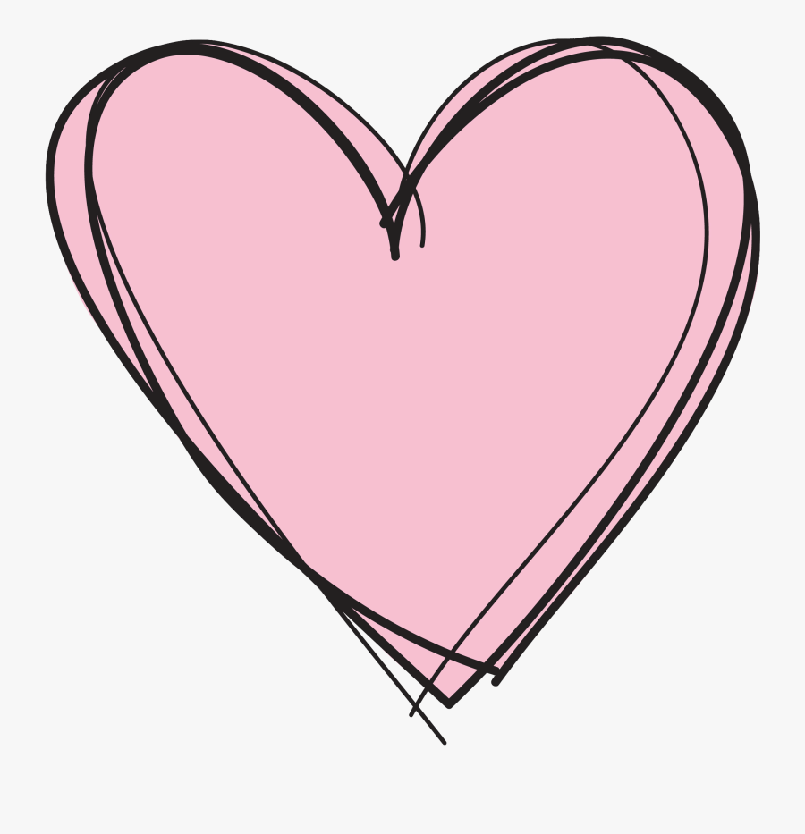 Pink Heart Clipart No Background - Heart Pink Transparent Background, Transparent Clipart