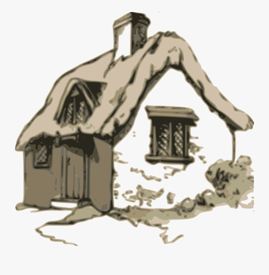 Cottage - Three Little Pigs Meme, Transparent Clipart