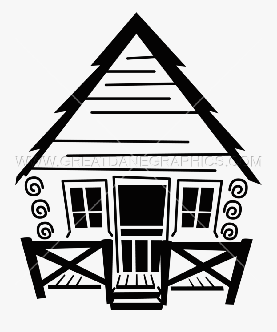 Svg Free Stock Camp Production Ready Artwork For T - Cabin Clip Art Black And White, Transparent Clipart
