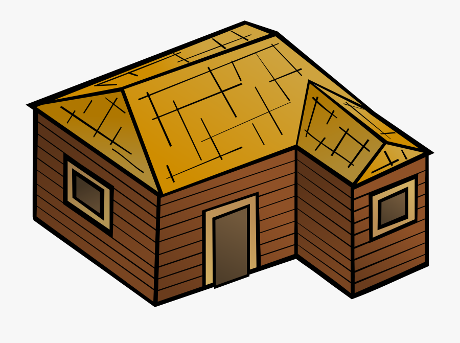 Building,shed,log Cabin - Wood House Clipart Png, Transparent Clipart