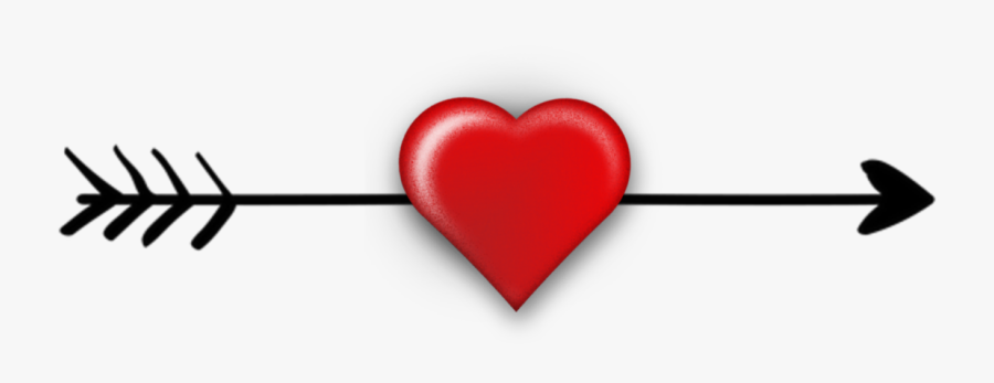 Transparent Flèche Png - Heart And Arrow Clipart, Transparent Clipart