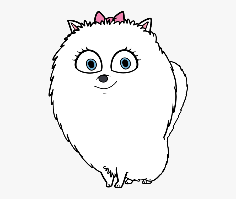 Transparent Secret Life Of Pets Png - Draw Gidget From The Secret Life Of Pets, Transparent Clipart