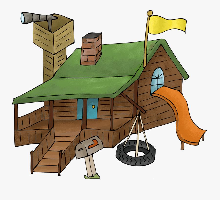 Build A Cabin In Your Mind - Cartoon, Transparent Clipart