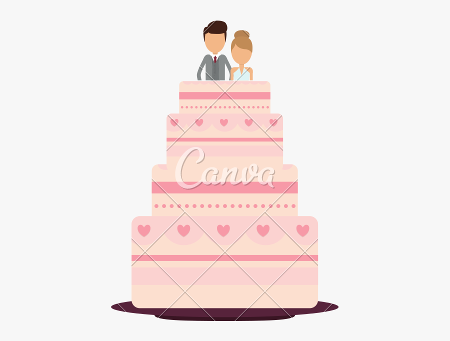 Clip Art Farm Wedding Cake Toppers - Wedding Cake, Transparent Clipart