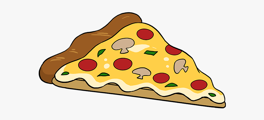 How To Draw A Pizza - Pizza Easy 2 Draw, Transparent Clipart