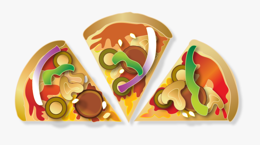 Pizza Slices - Chocolate - Pizza 6 Slices Png, Transparent Clipart