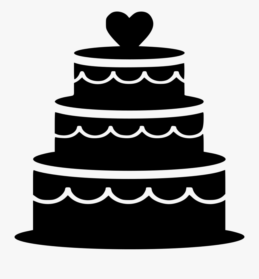 Biscuit Cake Food Pastry Sweetness Heart Comments - Black Wedding Cake Png, Transparent Clipart