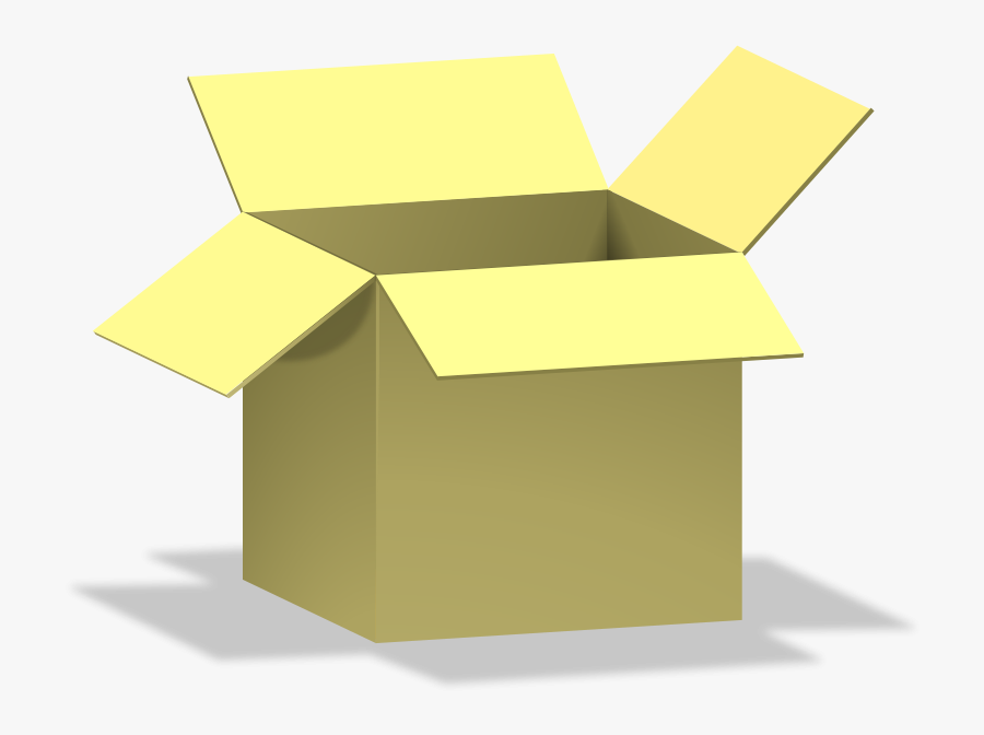 Box, Opened, De - Caixa Aberta, Transparent Clipart