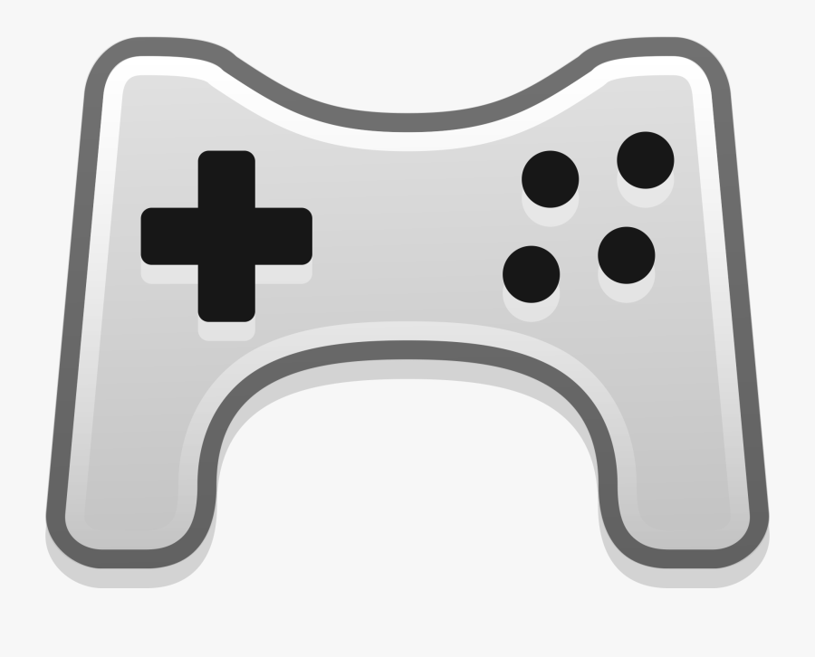 Transparent Video Game Clipart Black And White - Gamepad Clipart, Transparent Clipart