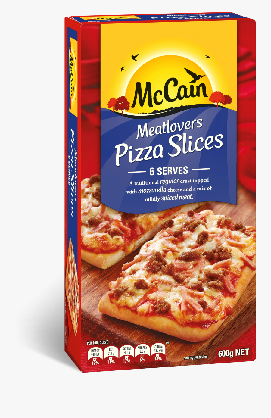 Transparent Pizza Slice Transparent Png - Pizza Slices Mccain, Transparent Clipart